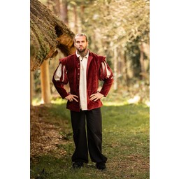 Jacket with open sleeves, red