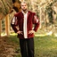 Jacket with open sleeves, red