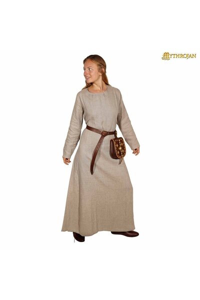 Viking dress Helga, linen, natural