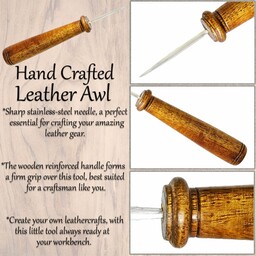 Early medieval leather awl Birka