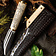 Deepeeka Viking seax Borre style with bone grip