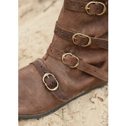 Medieval boots with buckles