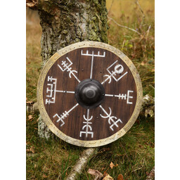 Viking shield Vegvisir with rawhide