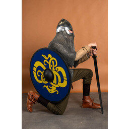Viking spectacle helmet with chainmail 1,6 mm