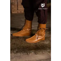Medieval ankle boots, 13th century