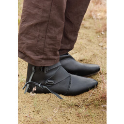 Viking shoes Jorvik with nails, black