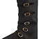 Ulfberth Medieval boots with buckles, black