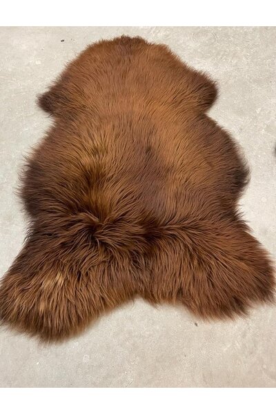 Sheepskin rusty brown
