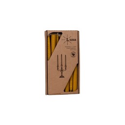 Rolled beeswax candle 24 cm, set of 7