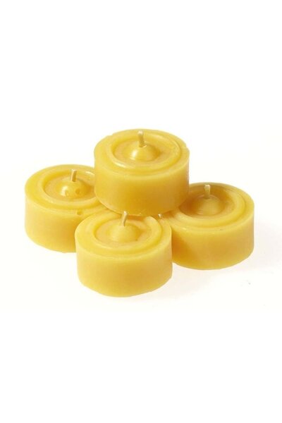 Beeswax tea lights, set of 10