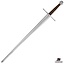 Hand-and-a-half sword, battle-ready (blunt 3 mm) tempered