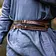 Leonardo Carbone Double belt Ubbe, dark brown