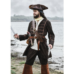 Pirate coat Teach, brown