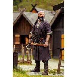 Celtic tunic, short sleeves, dark brown