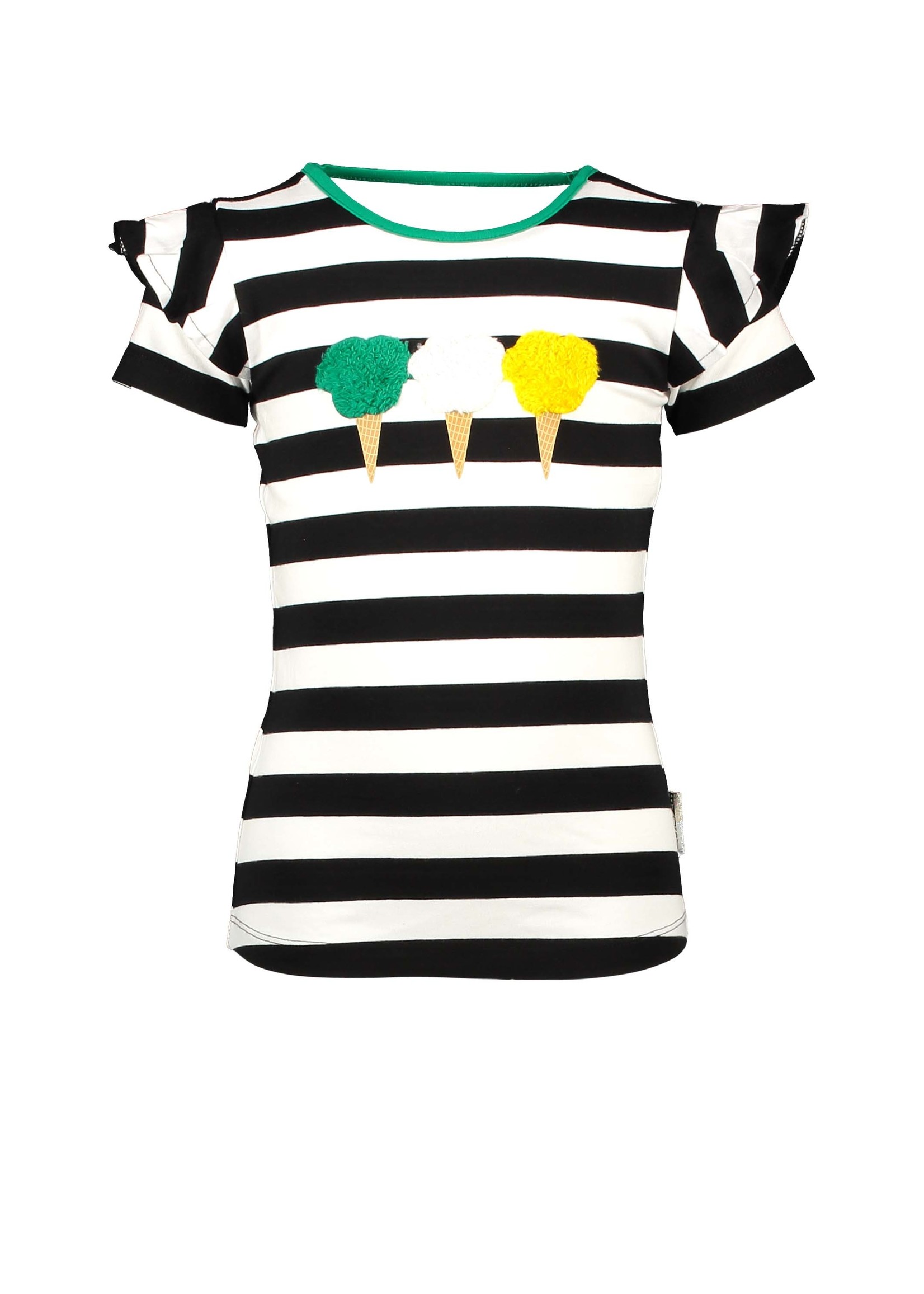 B.nosy Shirt Cheer Black White Stripe