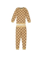 Quapi Pyjama Puck Brown Soft Check