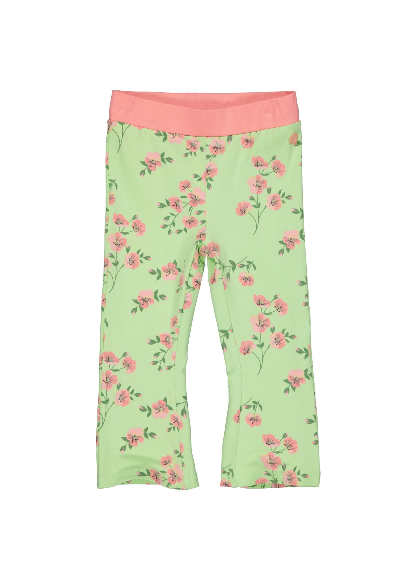 Quapi Pants Noe AOP Green Summer Flower