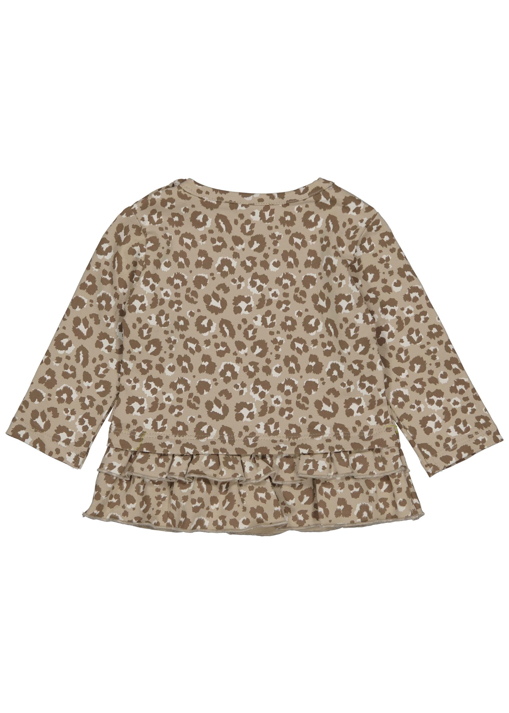 Quapi Longsleeve Peggy AOP Taupe Light Leopard