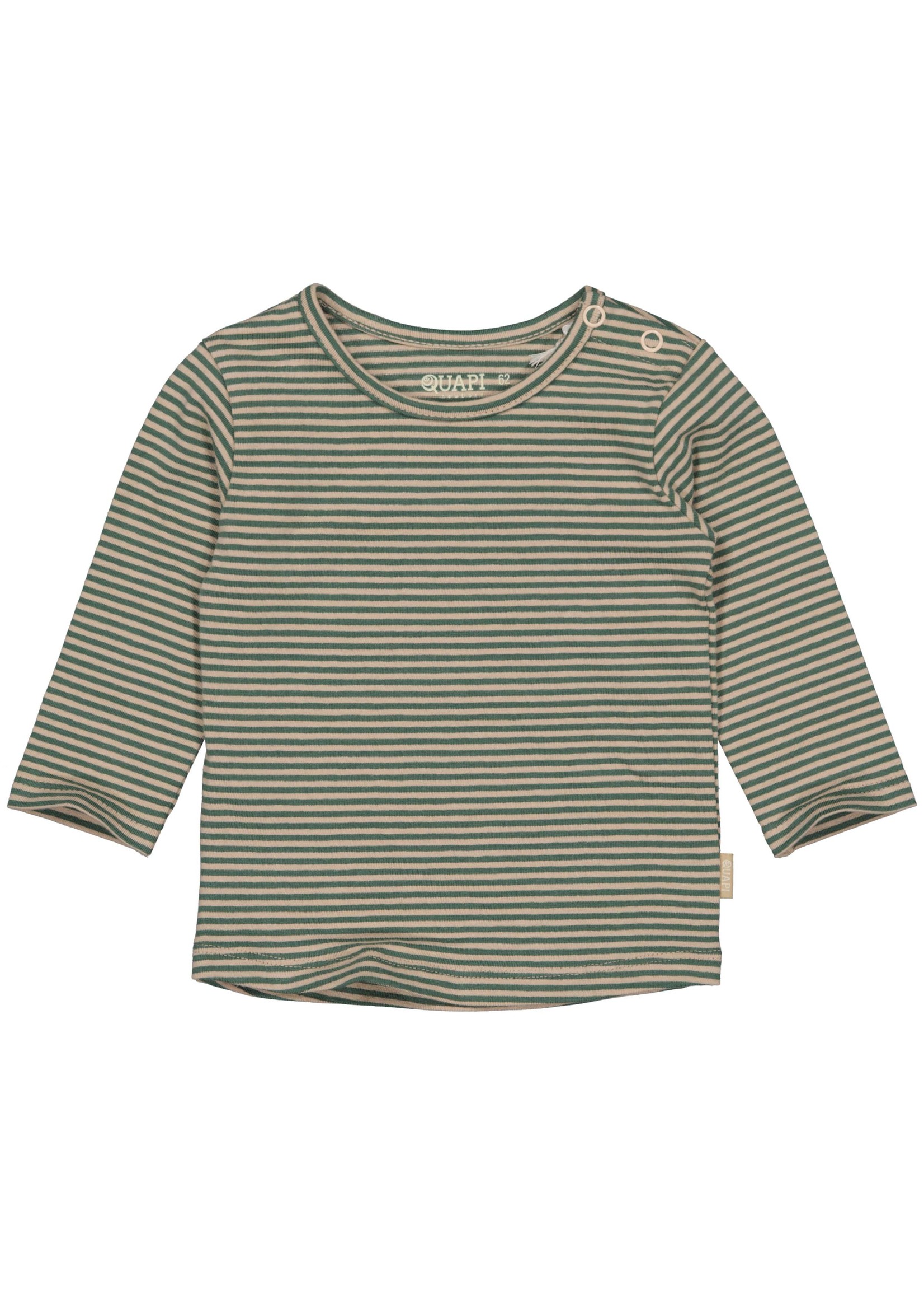 Quapi Longsleeve Ramon AOP Green Forest Stripe