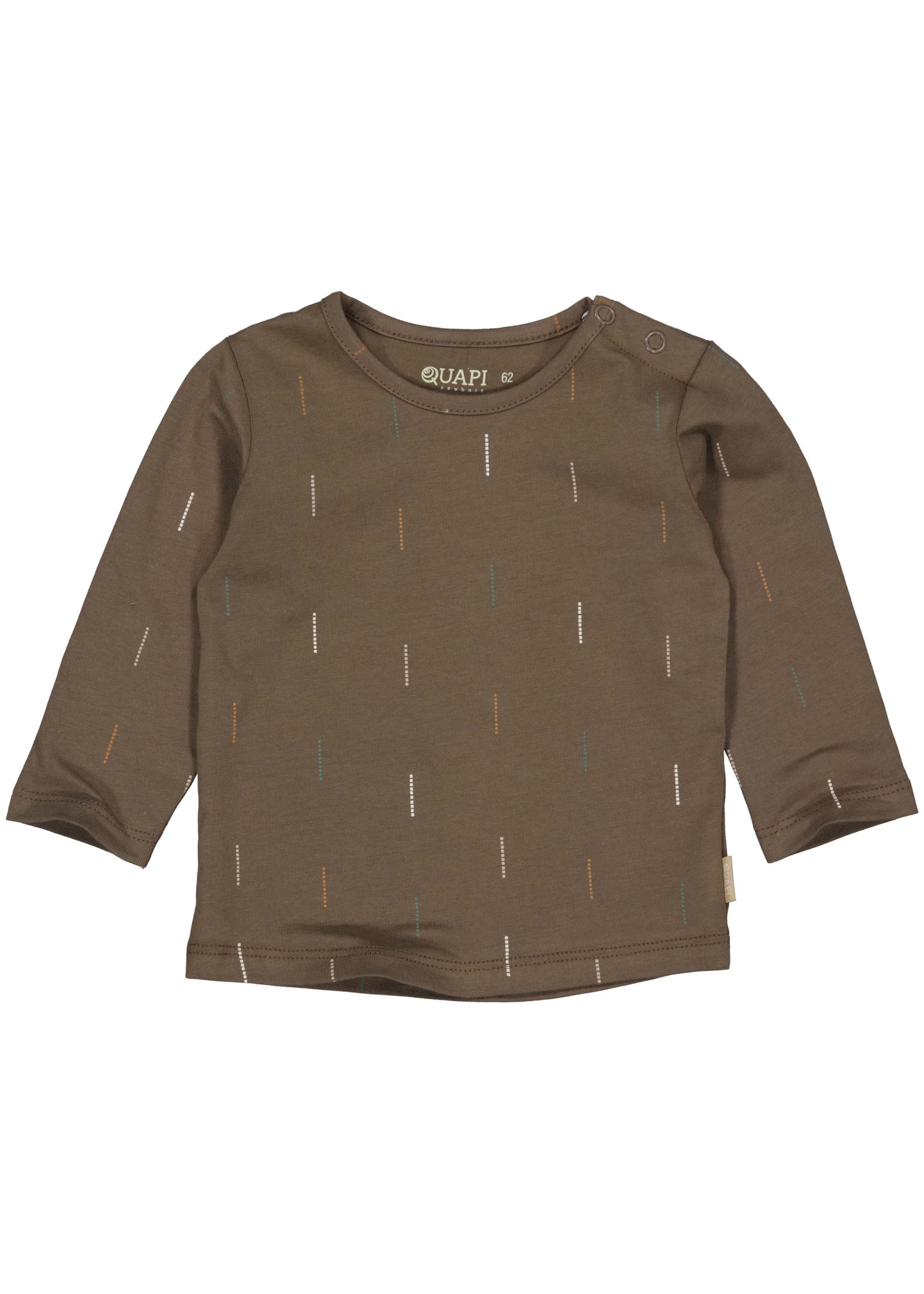 Quapi Longsleeve Raf AOP Brown Dark Stripe