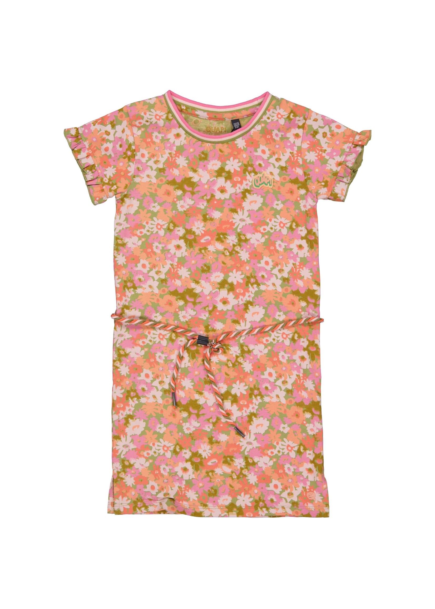 Quapi Jurk Babette AOP Pink Flower