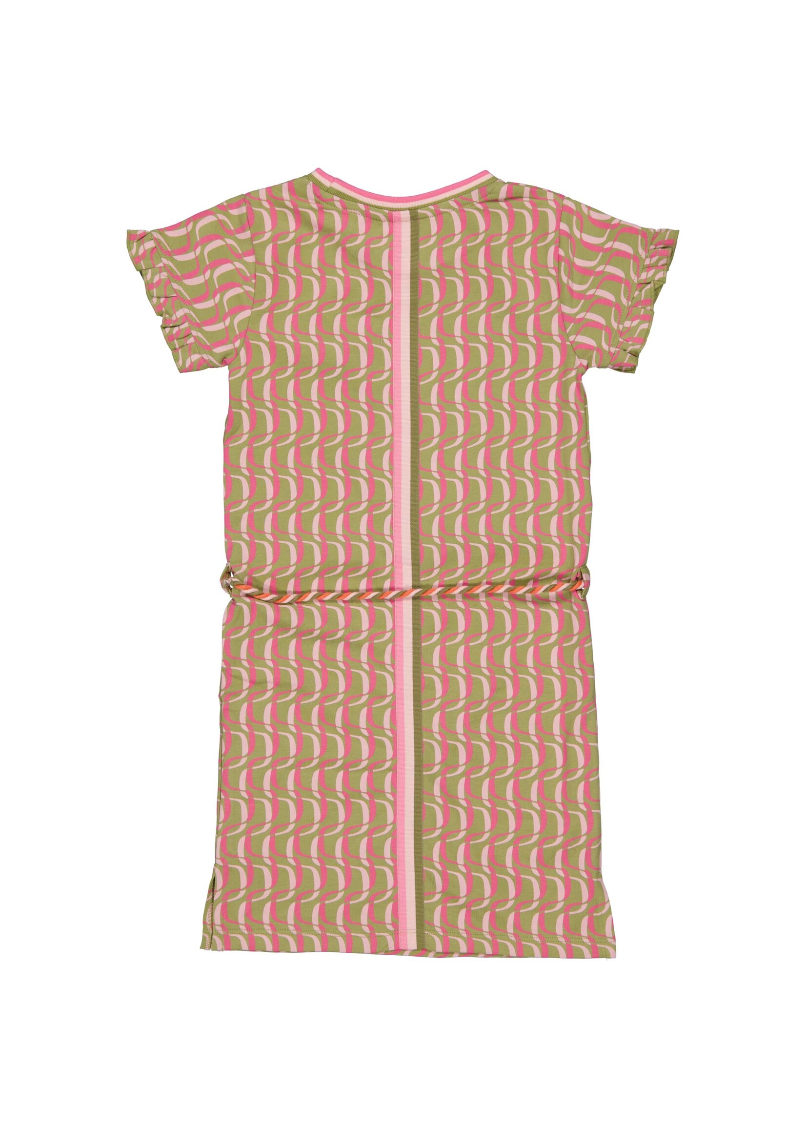 Quapi Jurk Babette AOP Pink Stripe