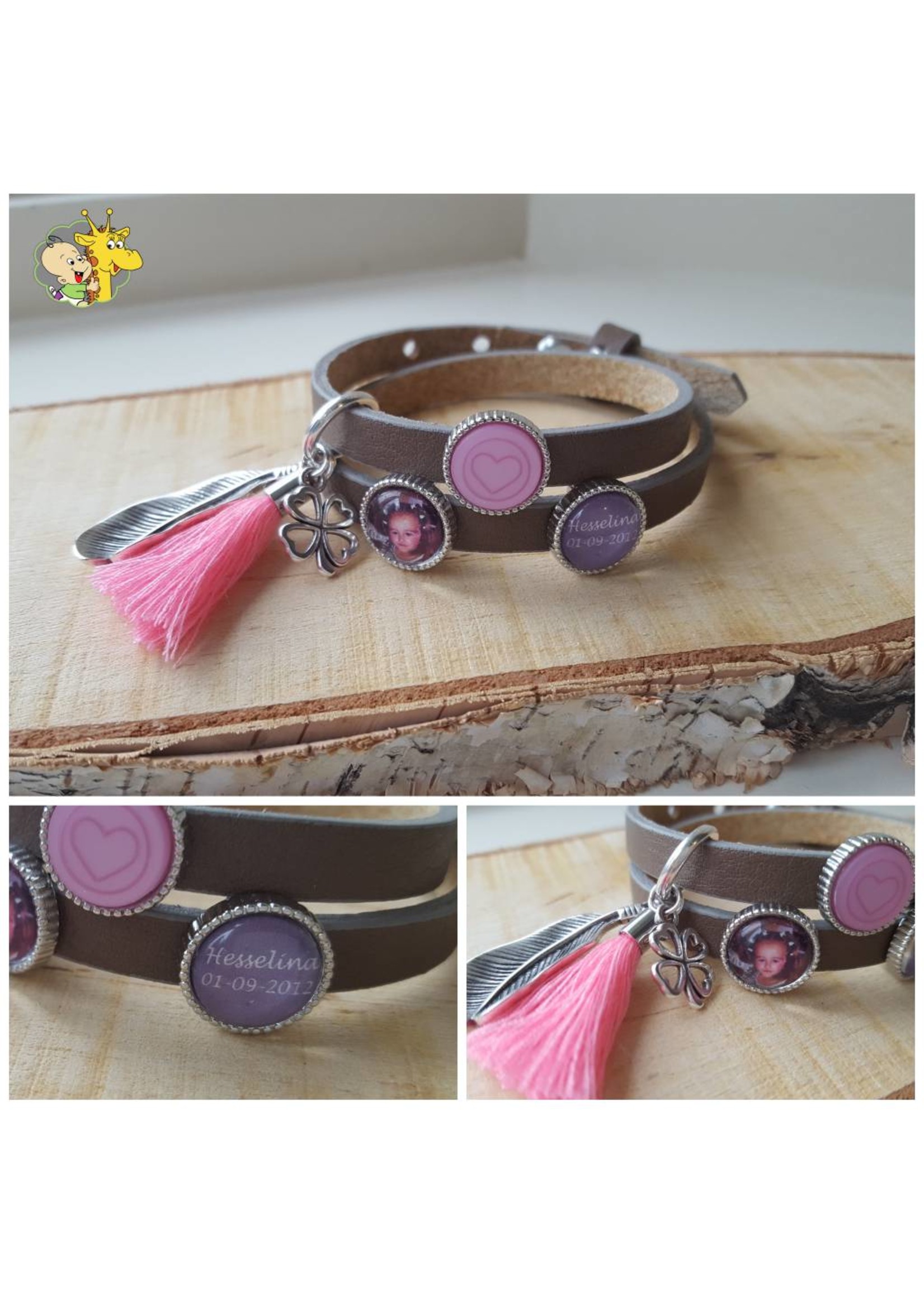 Romkje Cuoio Foto Armband 12mm