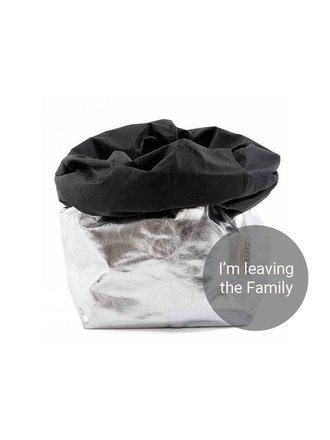 UASHMAMA® Paper Bag Silver & Black UASHMAMA® Paper Bag Silver & Black