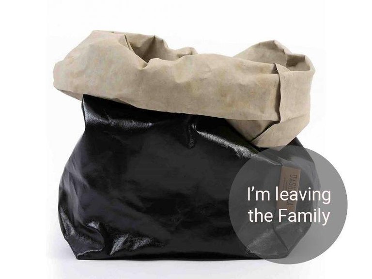 UASHMAMA® Paper Bag Black & Sand