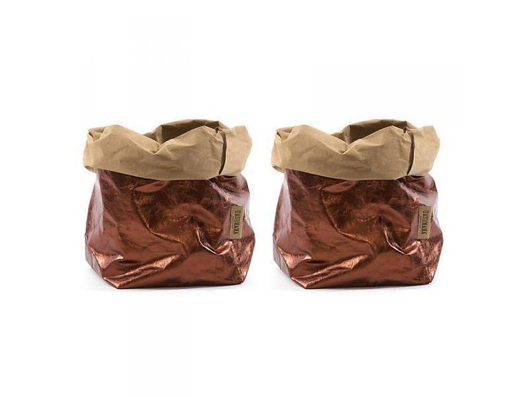 UASHMAMA® SALE! Paper Bag Naturel/Copper