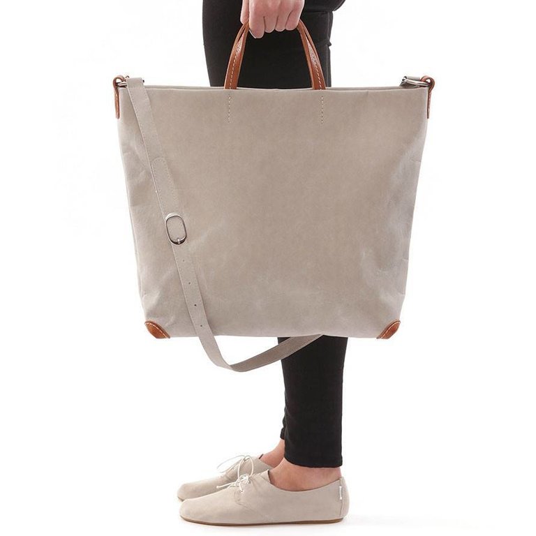 UASHMAMA® Sac à main tout gris