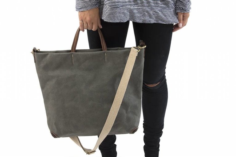 UASHMAMA® Sac à main tout gris foncé