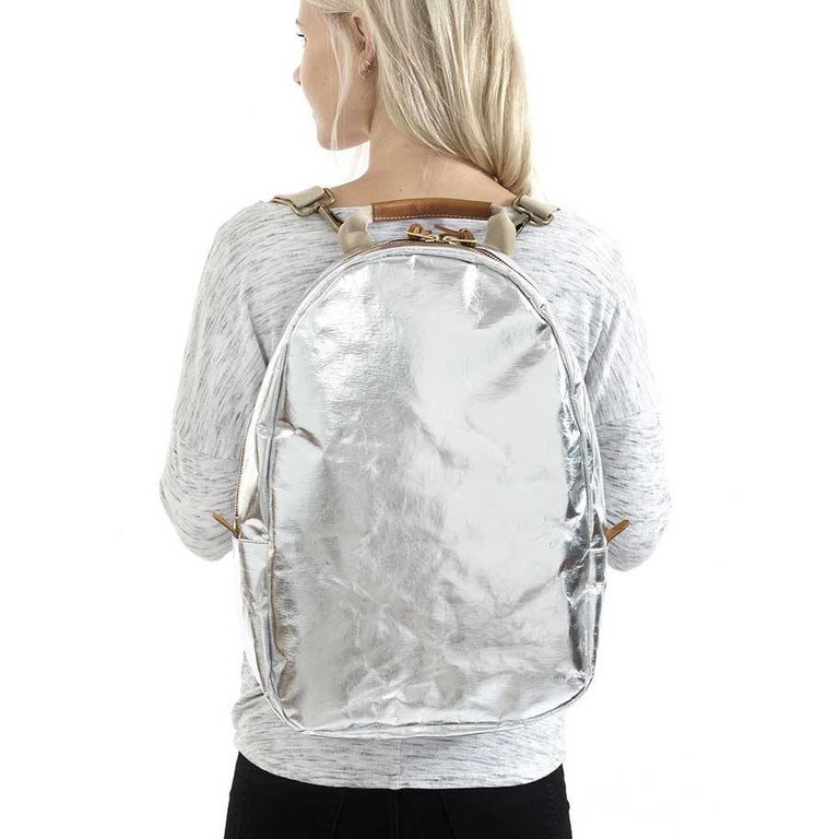 UASHMAMA® Memmo Backpack Silver