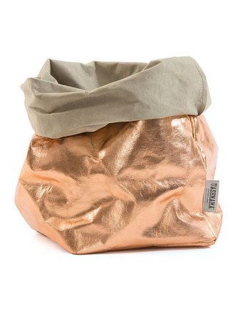 UASHMAMA® Sac de papier Rose d'or et de sable UASHMAMA® Sac de papier Rose d'or et de sable