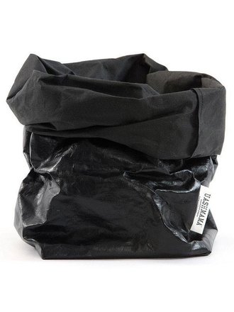 UASHMAMA® Paper Bag Metallic Black UASHMAMA® Paper Bag Metallic Black