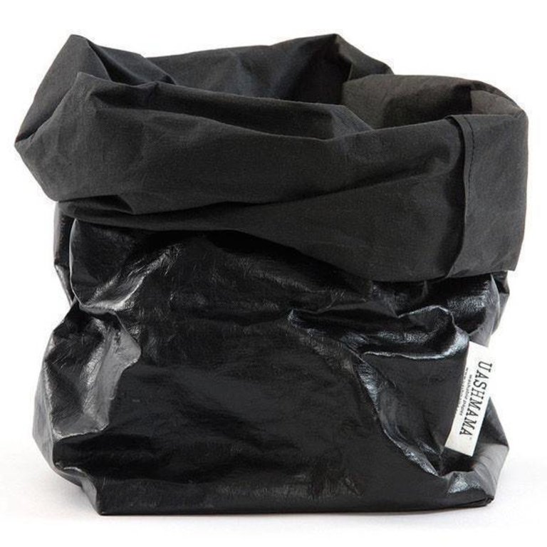 UASHMAMA® Paper Bag Black/Black