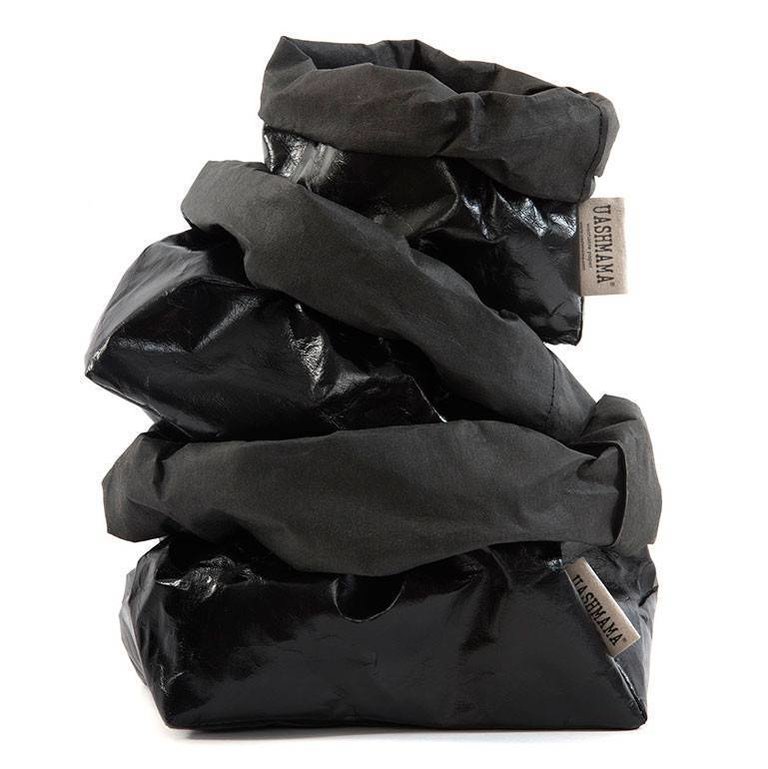 UASHMAMA® Paper Bag Black/Black