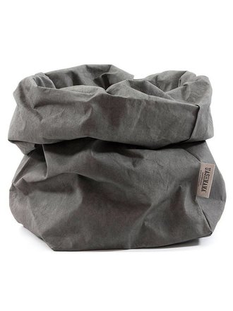 UASHMAMA® Sac en papier gris foncé UASHMAMA® Sac en papier gris foncé