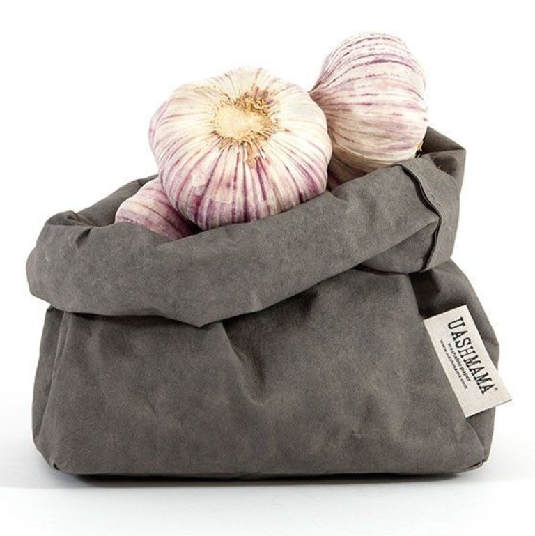 UASHMAMA® Sac en papier gris foncé