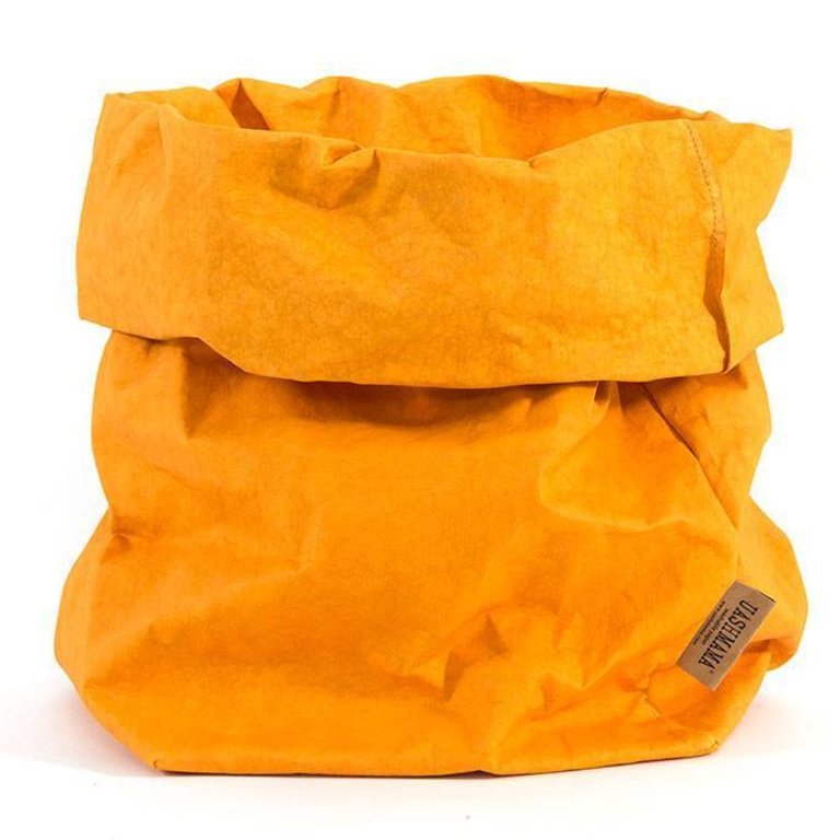 UASHMAMA® Paper Bag Ocher Yellow