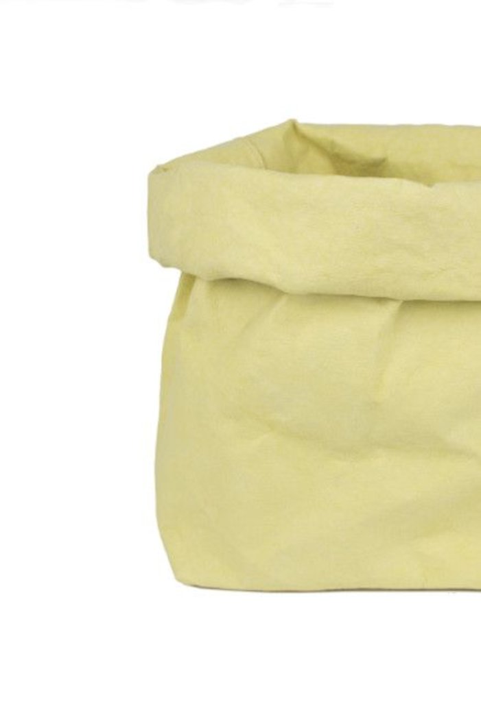 UASHMAMA® Sac en papier jaune clair