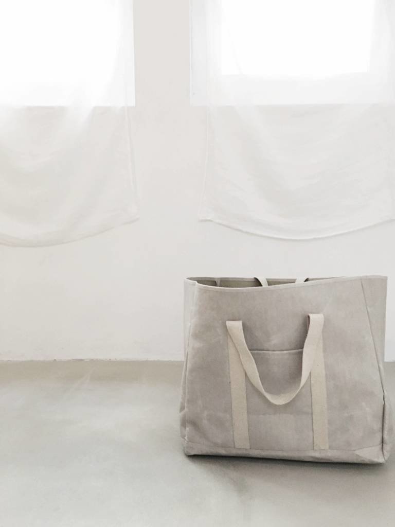 UASHMAMA® Wood Bag Gray