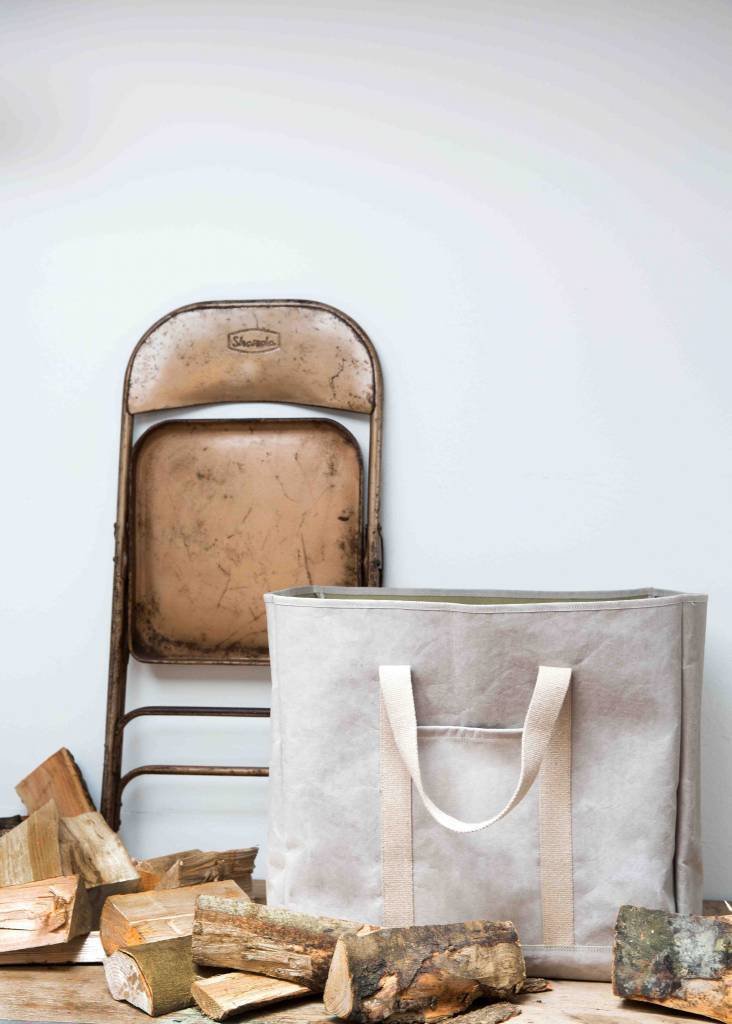 UASHMAMA® Wood Bag Gray