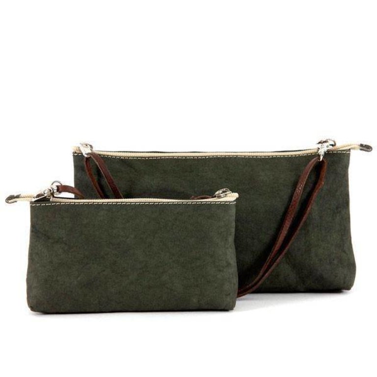 UASHMAMA® Handbag La Busta Dark green