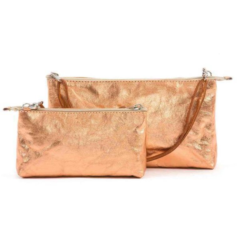 Buy Metallic Pink/rose Gold Foil Leather Envelope Card Wallet / Purse /  Jewellery Pouch Online in India - Etsy