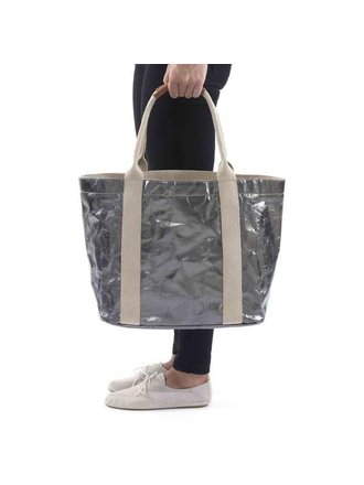 UASHMAMA® Shopper Giulia Gris foncé métallisé UASHMAMA® Shopper Giulia Gris foncé métallisé