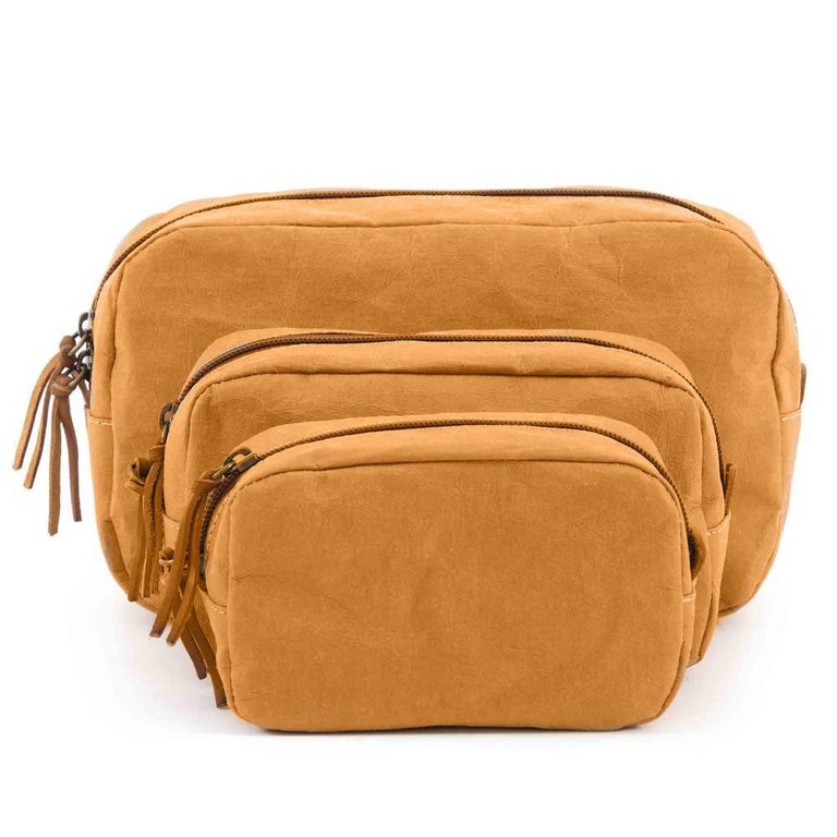 UASHMAMA® Beauty Case Camel