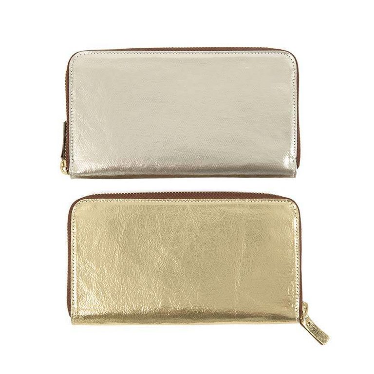 UASHMAMA® Vita Wallet Zip Metallic