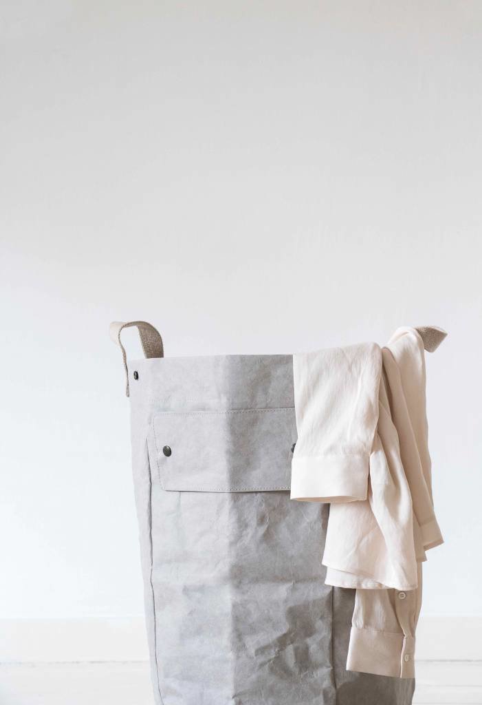 UASHMAMA® Sac à linge gris