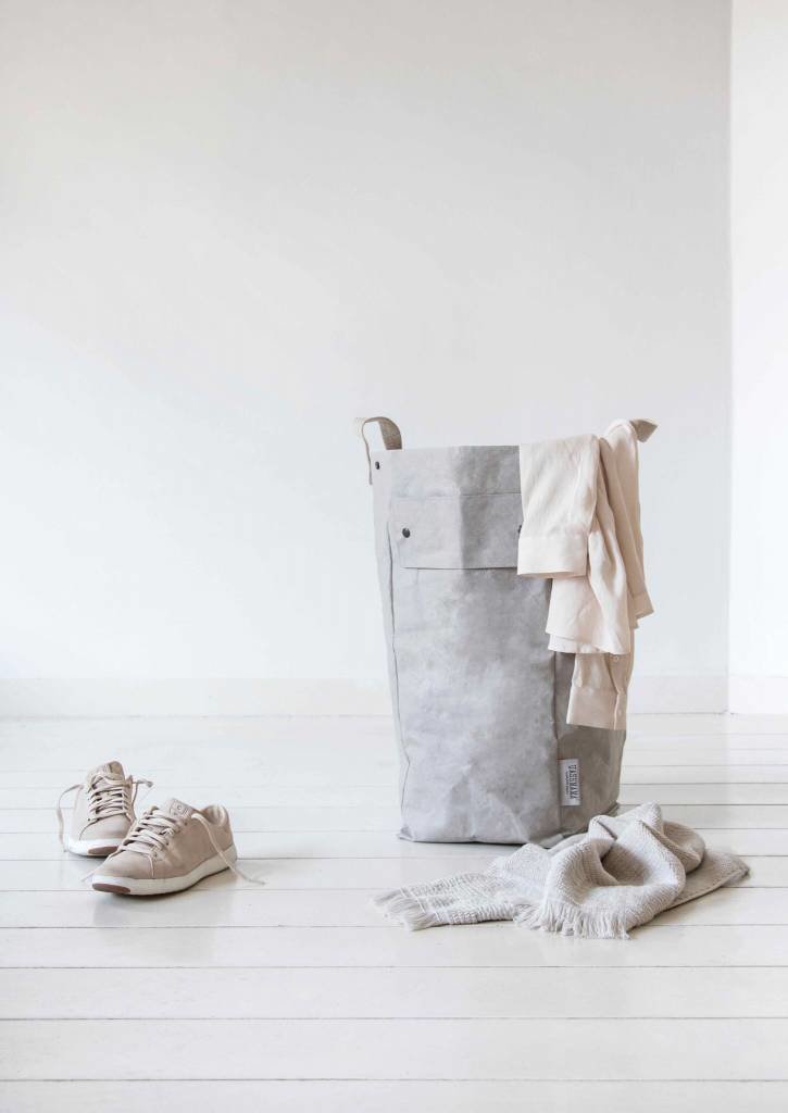 UASHMAMA® Sac à linge gris